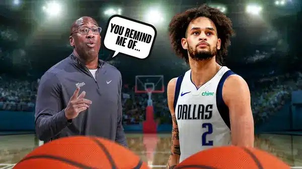 Kings' Mike Brown saying the following: You remind me of towards Dereck Lively II