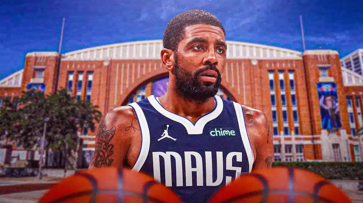 Mavs' Kyrie Irving at the American Airlines Center.