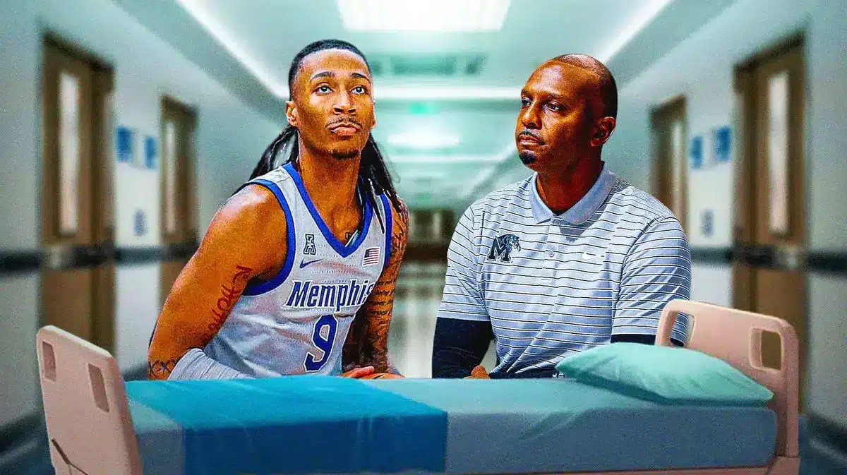 Memphis basketball Penny Hardaway and Caleb Mills after win over PJ Haggerty Tulsa