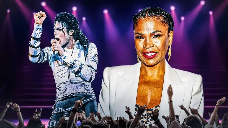 Michael Jackson with Nia Long.
