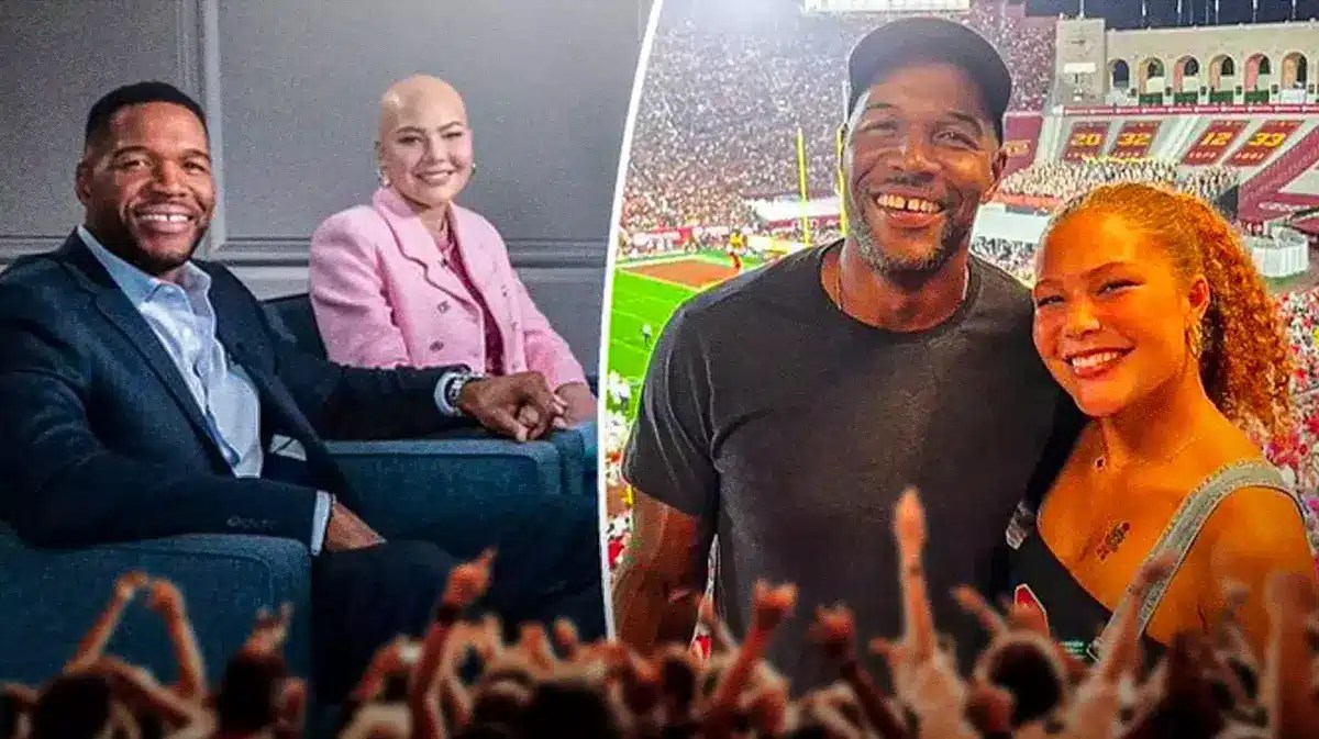 Michael Strahan and daughter Isabella.
