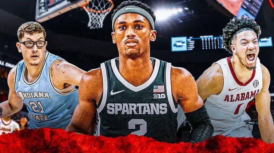 College Basketball, NCAA Tournament, Tyson Walker, Michigan State, Robbie Avila, Indiana State, Mark Sears, Alabama