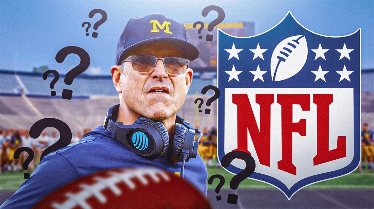 Michigan football coach Jim Harbaugh.