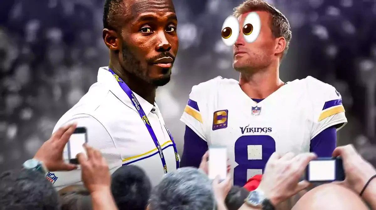 Kwesi Adofo-Mensah. Kirk Cousins with big eye emojis
