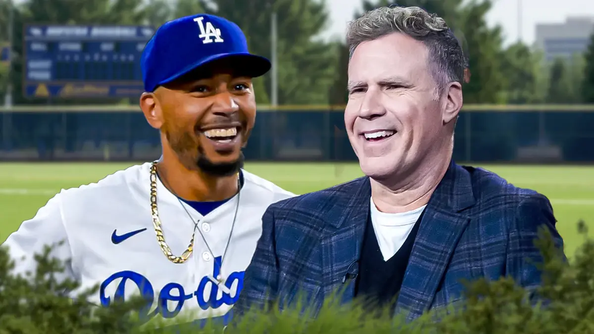 Dodgers' Mookie Betts hilariously infected by Will Ferrell's energy at