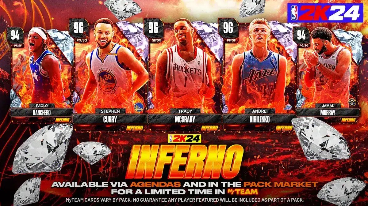 NBA 2K24 Inferno Collection Features Pink Diamond Steph Curry