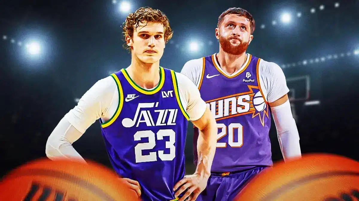 NBA players Lauri Markkanen and Jusuf Nurkic
