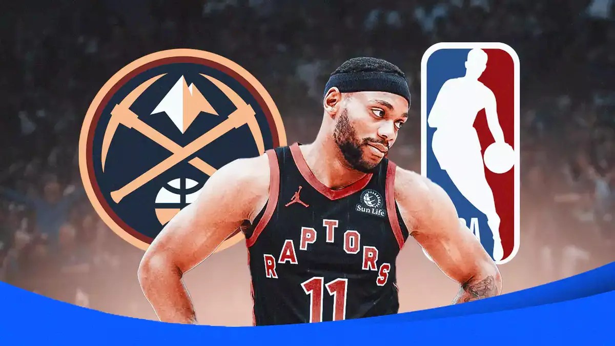 Bruce Brown in Raptors jersey after trade from Pacers, Bruce Brown reacting to Nuggets' NBA rumors
