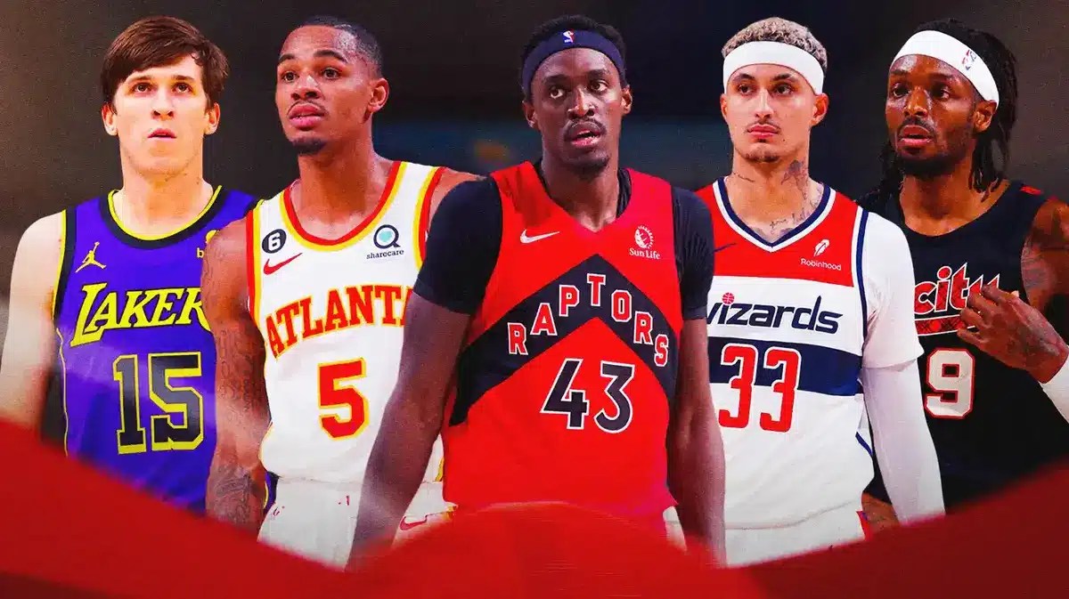 Pascal Siakam, Dejounte Murray, Kyle Kuzma, Jerami Grant, and Austin Reaves as trade deadline candidates