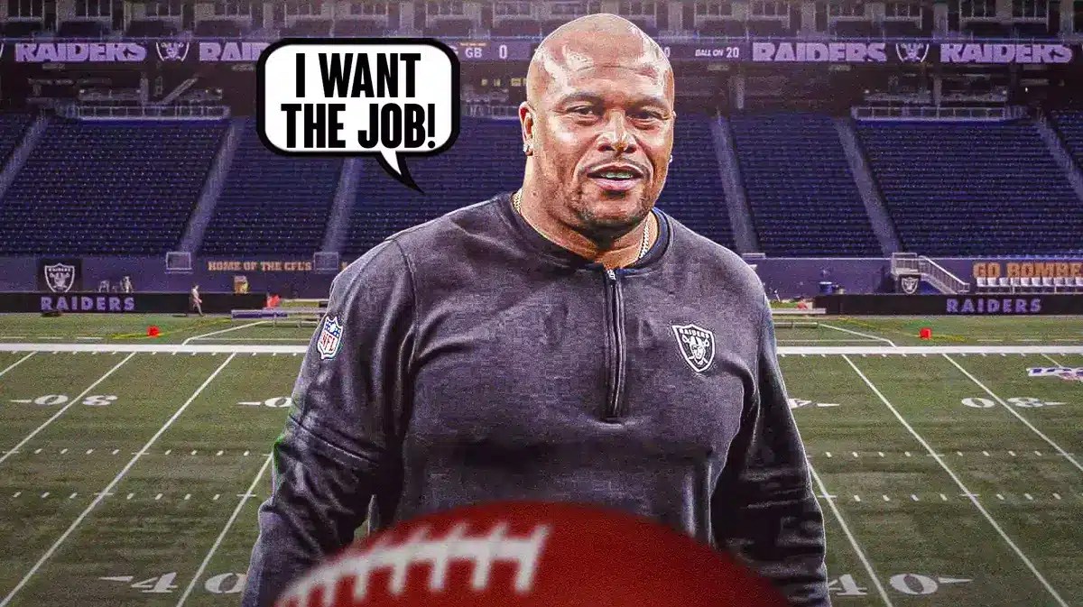 Antonio Pierce (Las Vegas Raiders) saying "I want the job"