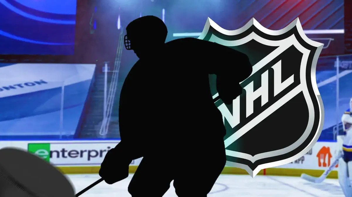 Marco Scandella's shadow sits in the front of the Blues background as NHL trade rumors gain traction