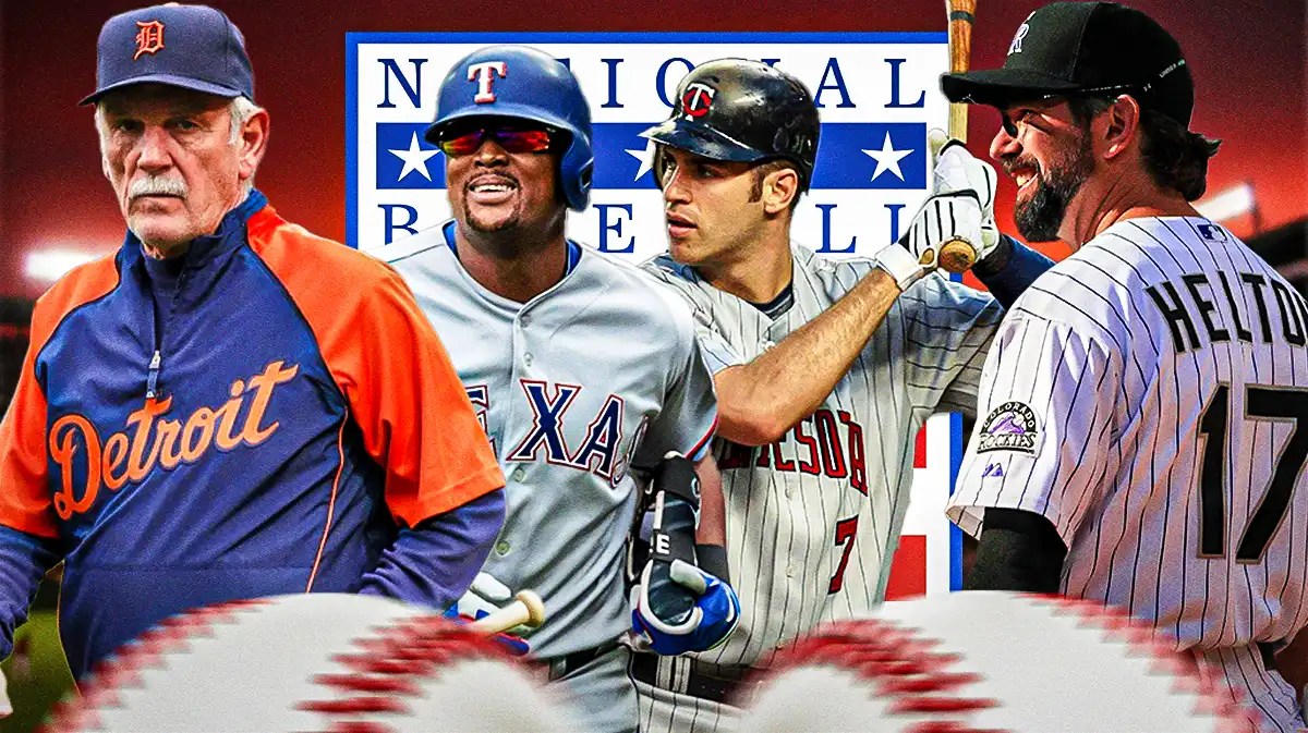 Jim Leyland, Adrian Beltre, Joe Mauer, Todd Helton, Baseball Hall of Fame log