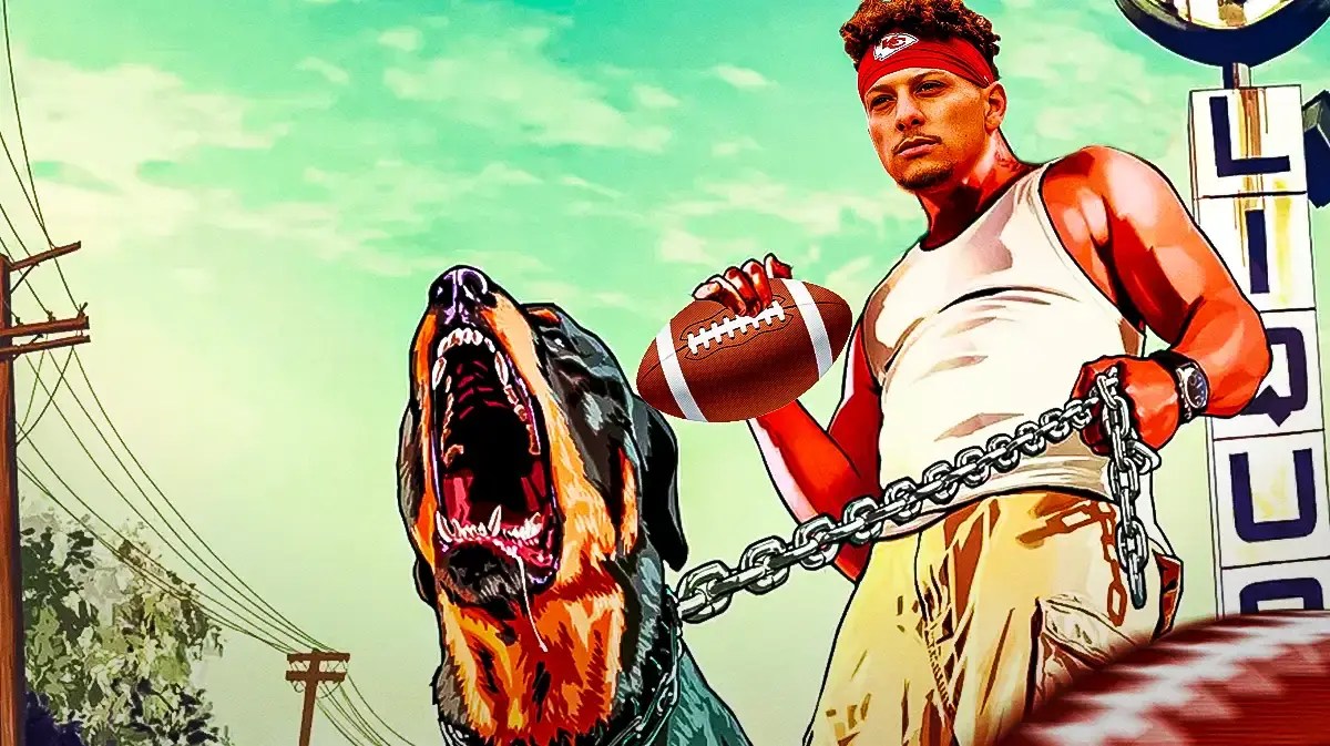 Chiefs QB Patrick Mahomes as GTA5's Franklin