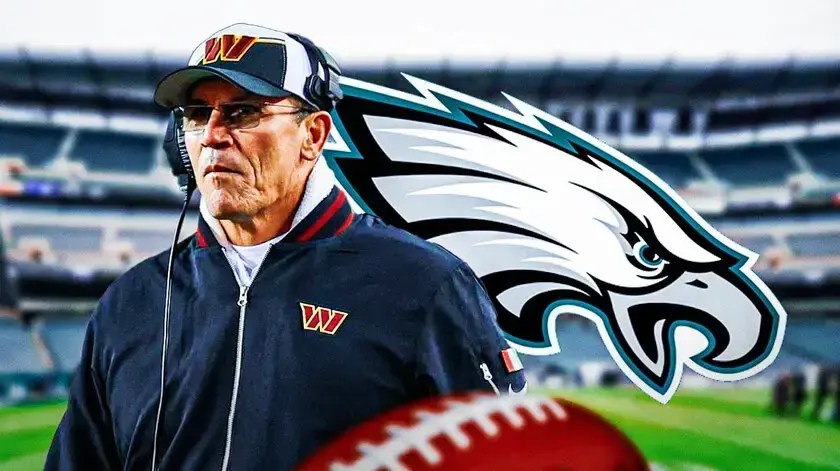 Former Commanders head coach Ron Rivera, Eagles