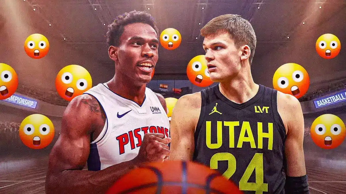 Jalen Duren put Walker Kessler on a poster and then got a piggyback ride from him too
