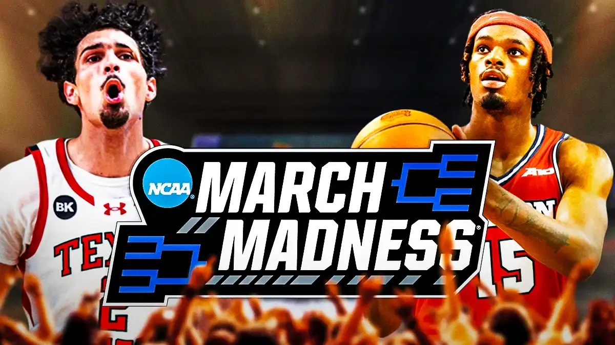 2024 NCAA Tournament Bracketology, featuring Texas Tech's Pop Isaacs and Dayton's Daron Holmes II