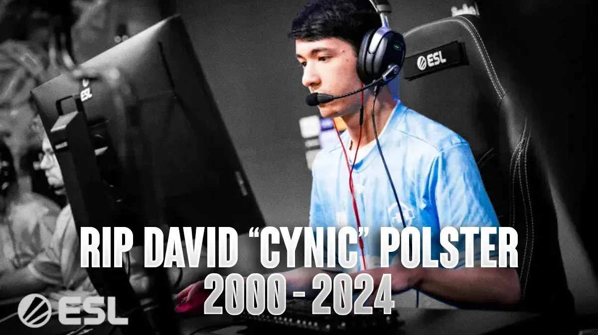 RIP Cynic colored on greyscale background