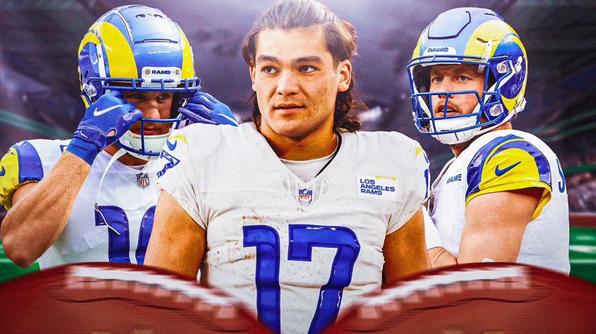 Rams Puka Nacua, Matthew Stafford, Cooper Kupp,