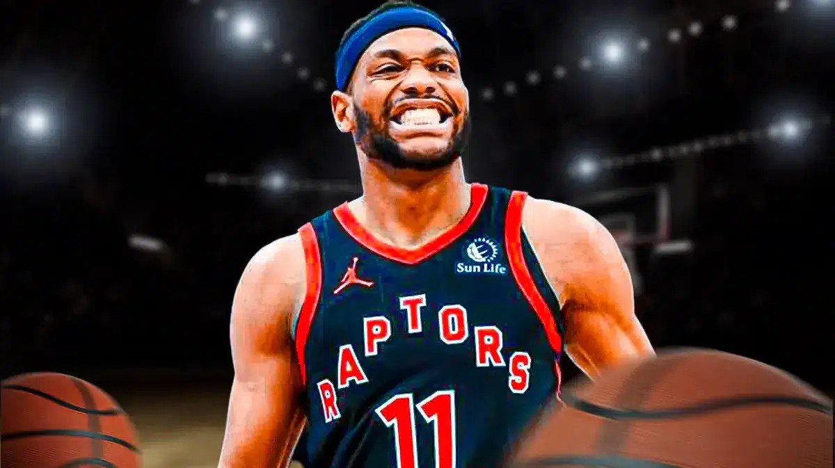 Bruce Brown in Toronto Raptors Jersey