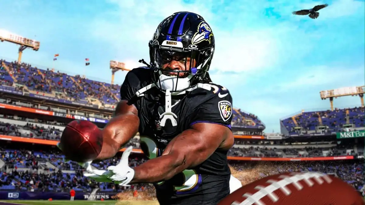 Ravens RB Melvin Gordon fumble