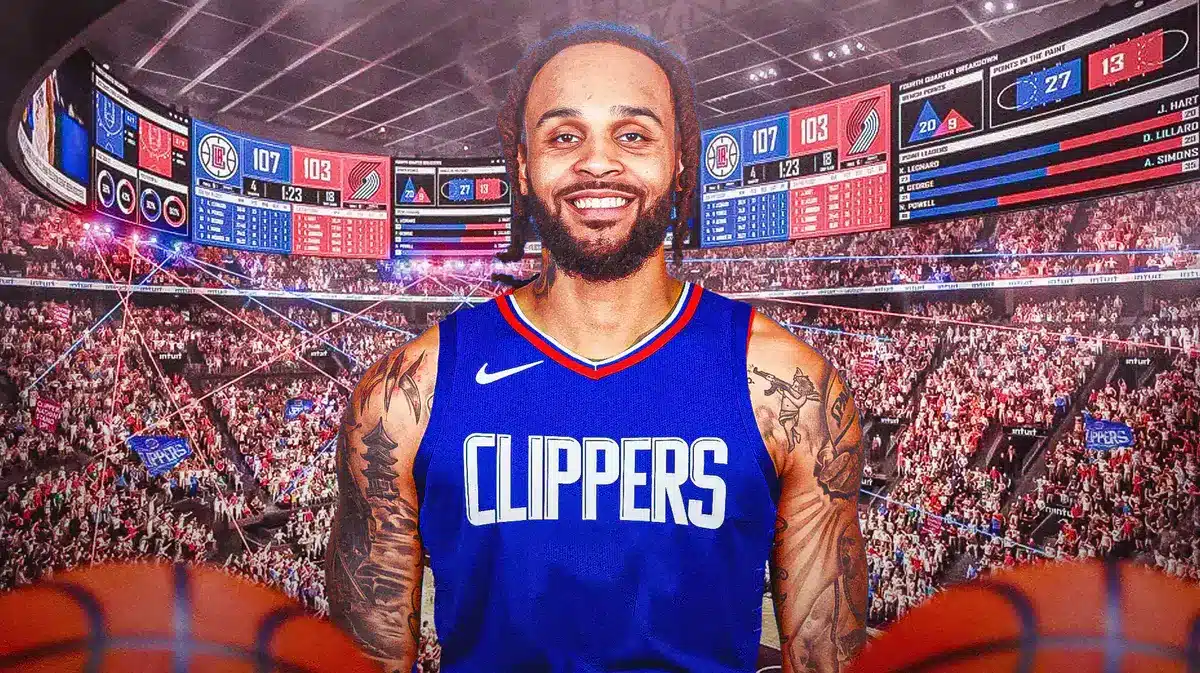 Gary Trent Jr. in Clippers jersey