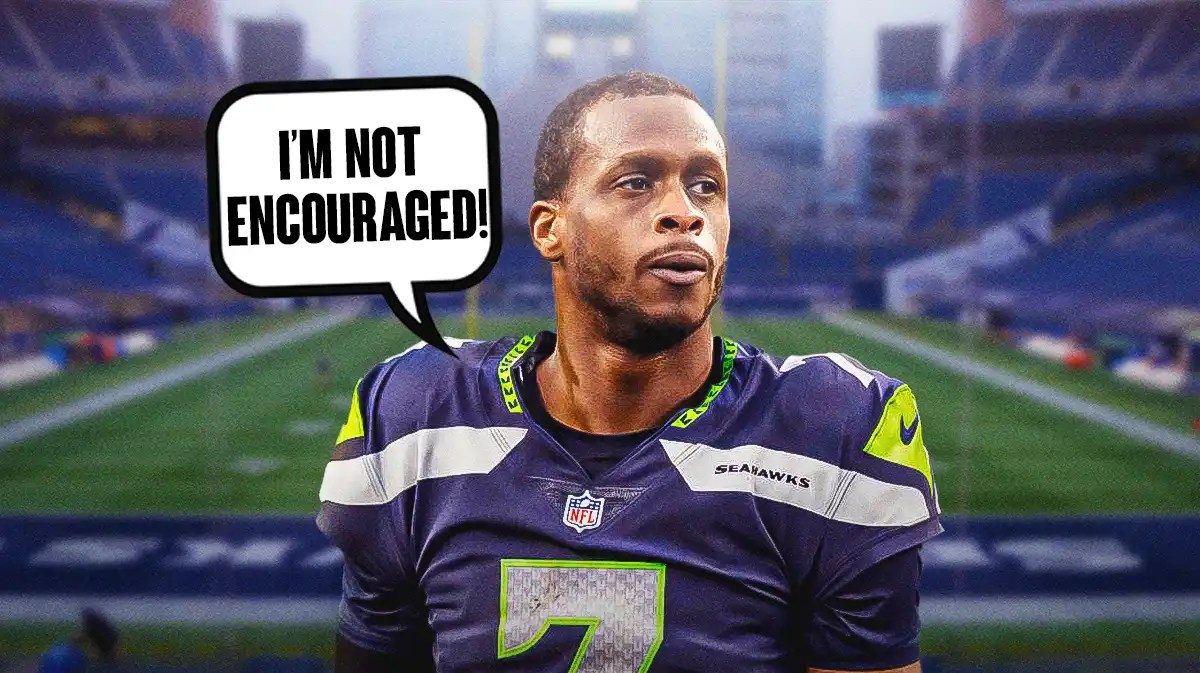 Seahawks quarterback Geno Smith saying "I'm Not Encouraged!"