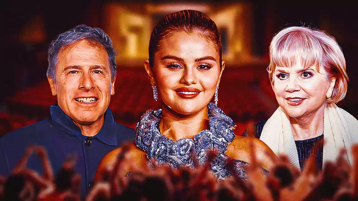 Director David O. Russell, Selena Gomez and Linda Ronstadt.