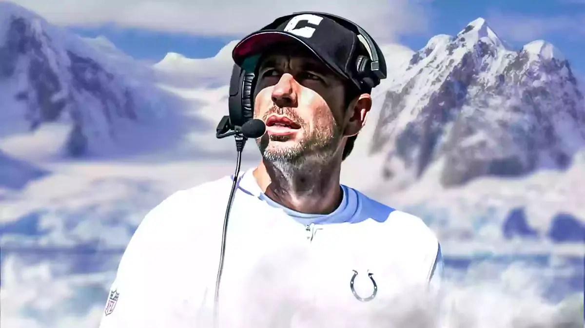 Icy Indianapolis Colts head coach Shane Steichen
