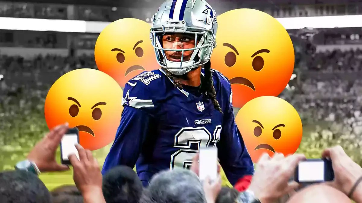 Stephon Gilmore with angry emojis