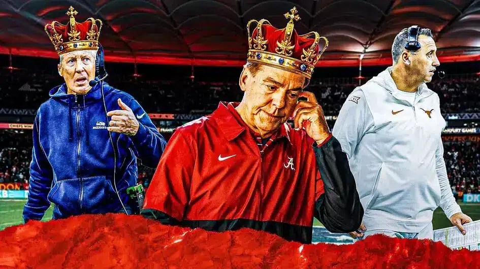 Texas football Steve Sarkisian with Nick Saban and Seahawks Pete Carroll