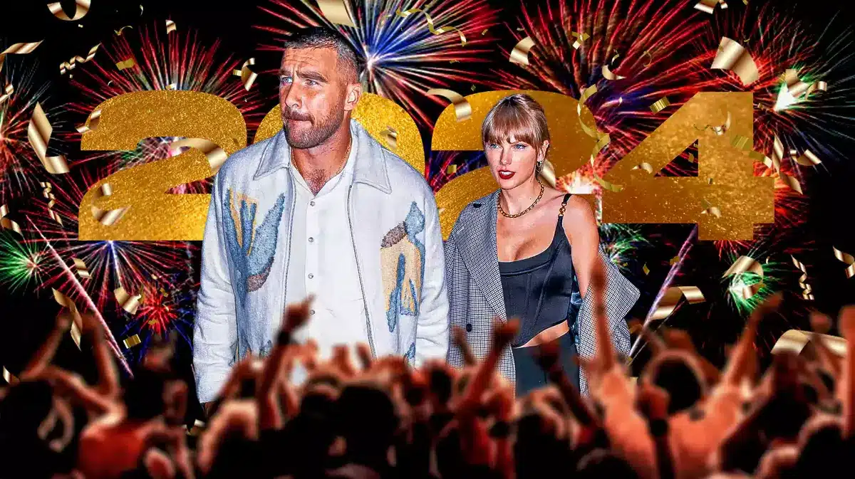 Taylor Swift Travis Kelce Share Sweet New Year S Eve Kiss.webp