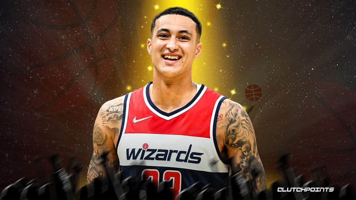 Wizards' Kyle Kuzma smiling and glowing