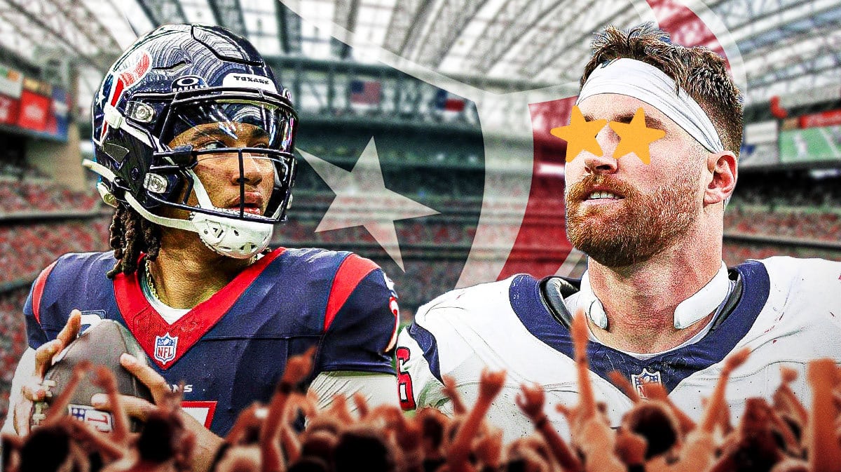 Dalton Schultz couldn't be happier with CJ Stroud after the Texans took down the Browns on Super Wild Card Weekend