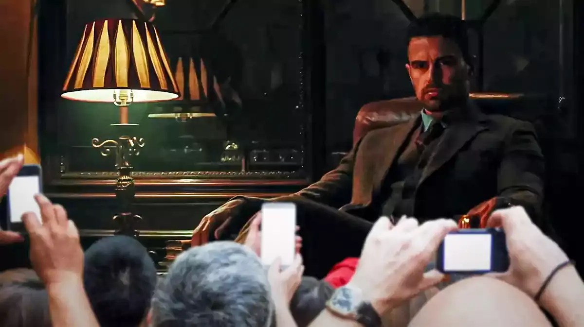 A scene from Netflix's The Gentlemen.