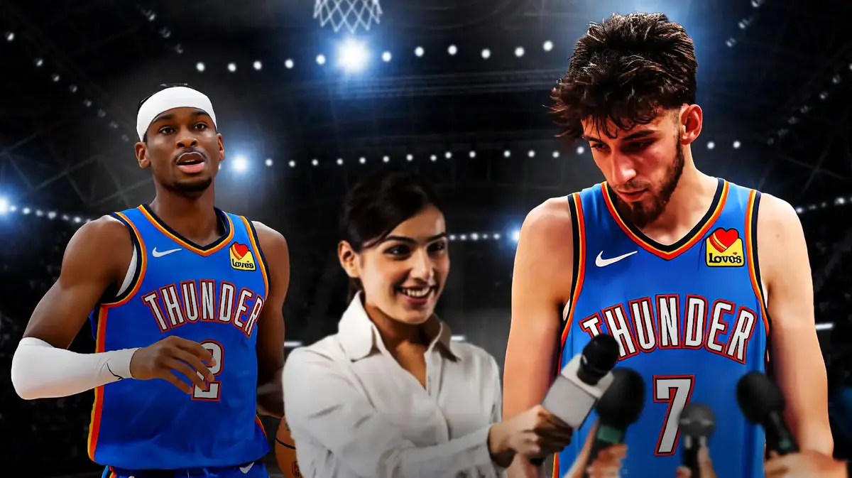 Thunder big Chet Holmgren and Shai Gilgeous-Alexander