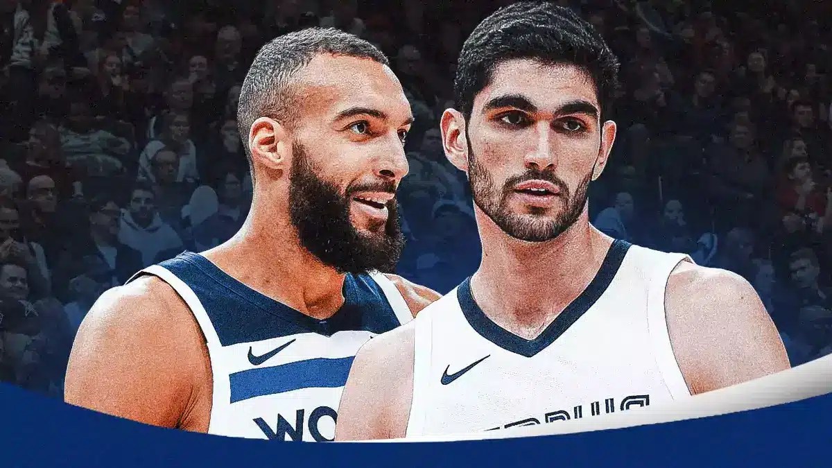 Timberwolves center Rudy Gobert and Grizzlies forward Santi Aldama