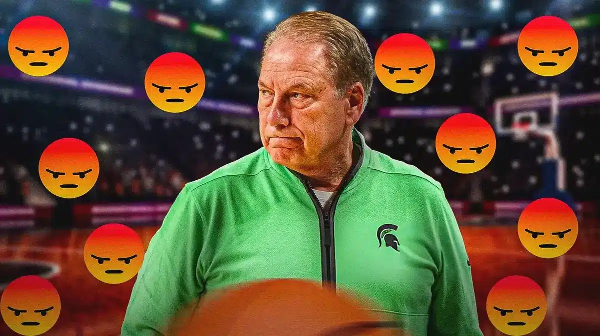 Tom Izzo with angry emojis