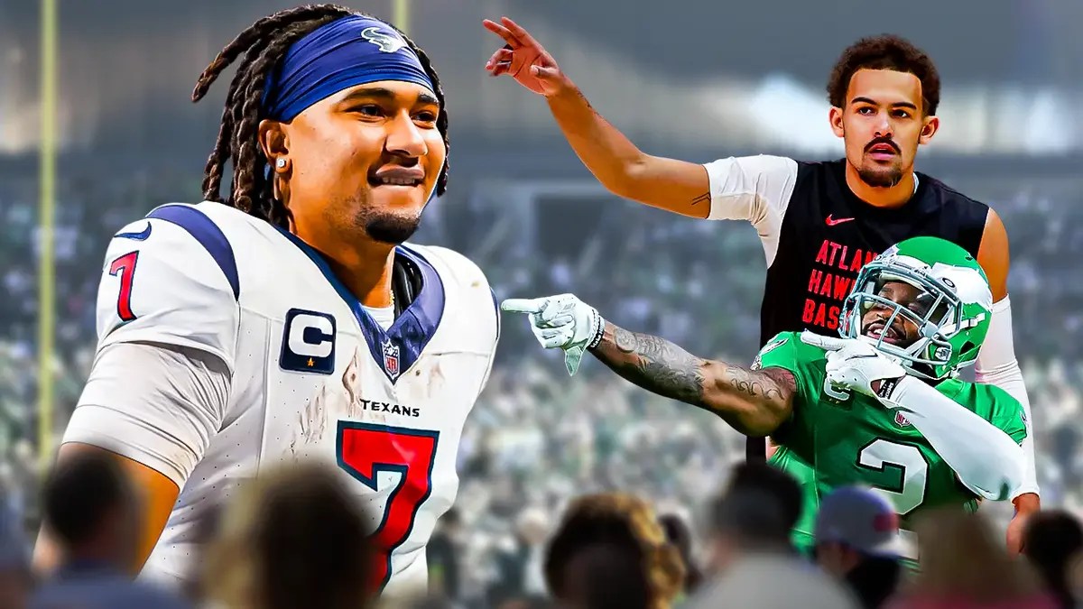 Houston Texans quarterback CJ Stroud, Trae Young, Darius Slay
