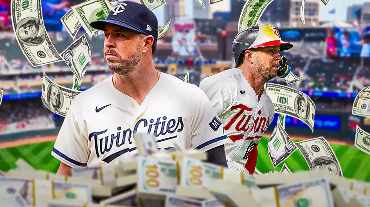 Twins' Kyle Farmer hyped up, with dollars falling from the sky