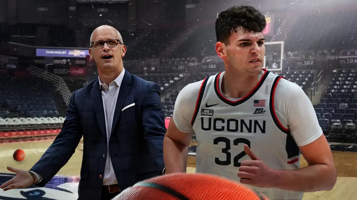 UConn's Dan Hurley and Donovan Clingan