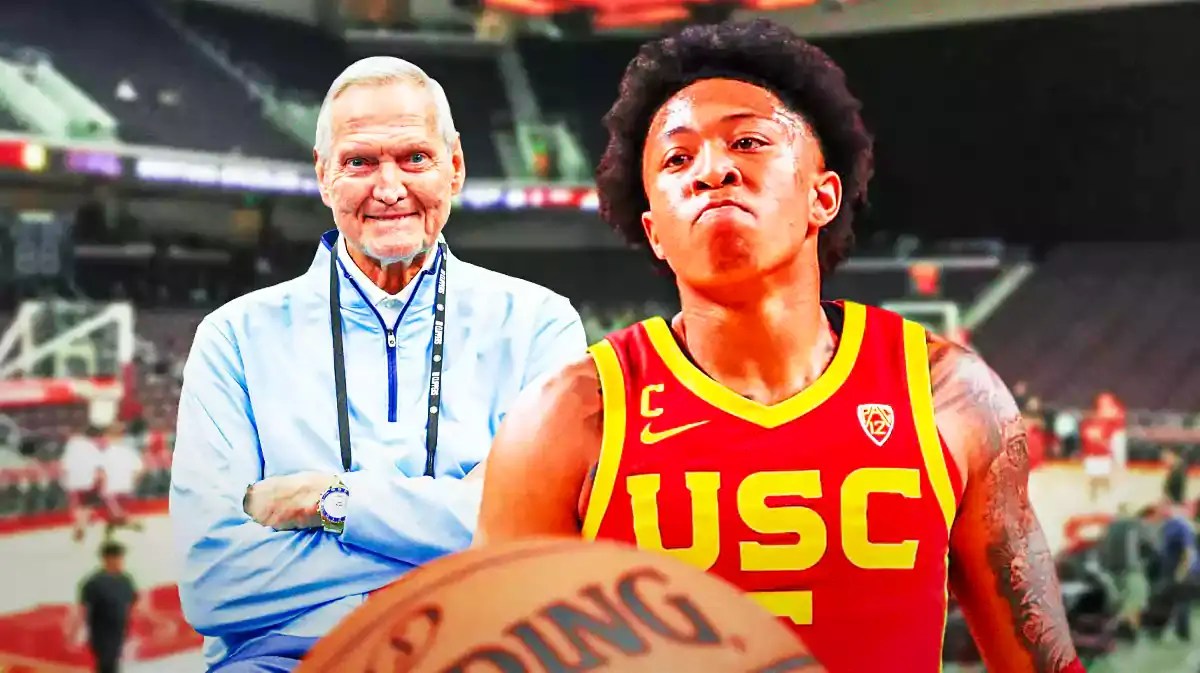 USC basketball star Boogie Ellis, legend Jerry West