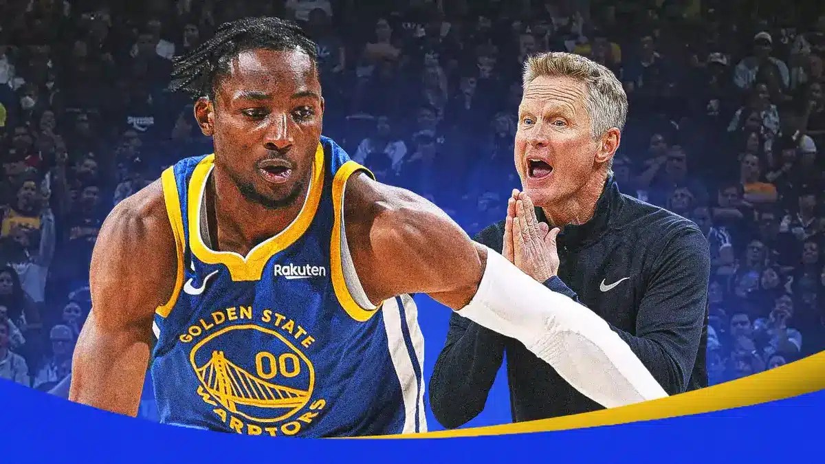 Warriors' Jonathan Kuminga and Steve Kerr