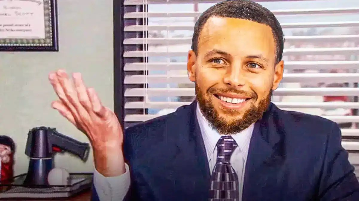 Stephen Curry (Warriors) as Michael Scott