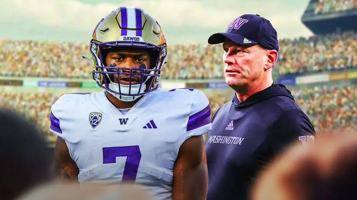 Washington football HC Kalen DeBoer after Michael Penix Jr teammate Dillon Johnson went down against Michigan in the College Football Playoff National Championship