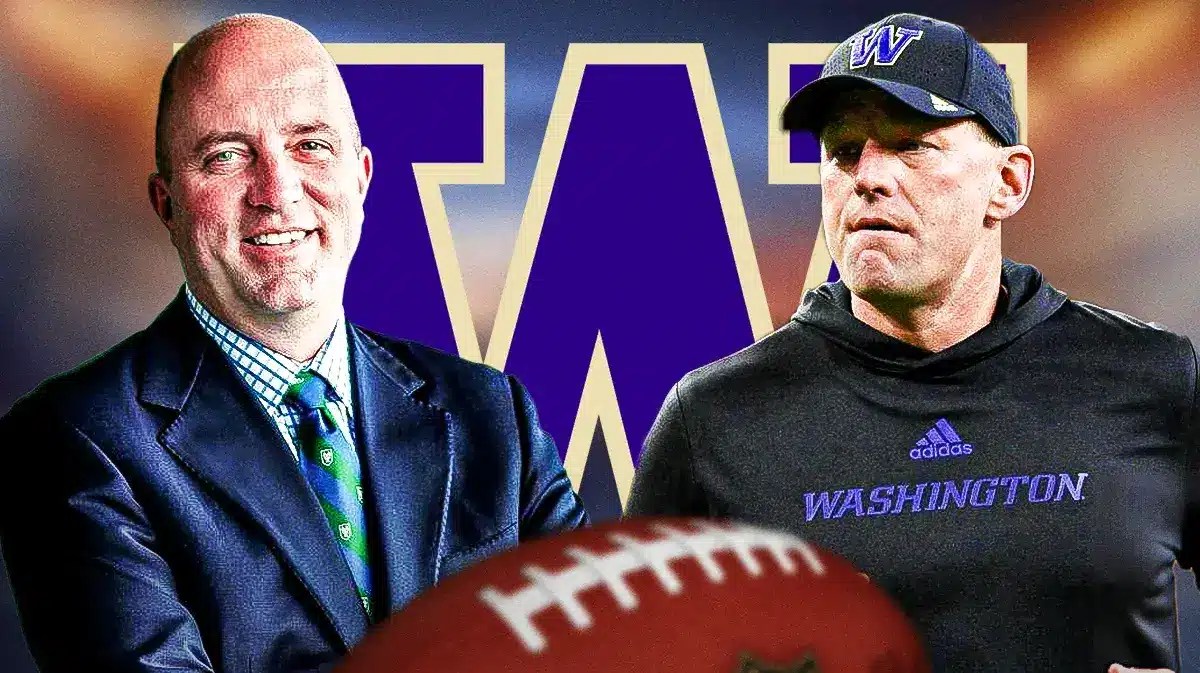 Troy Dannan. Kalen DeBoer. Washington logo