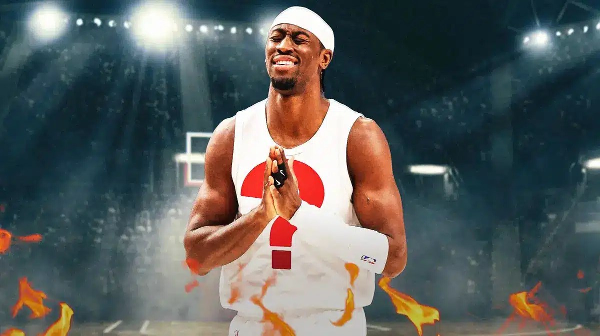 Cavs' Caris LeVert, photoshopped to be wearing question mark jersey