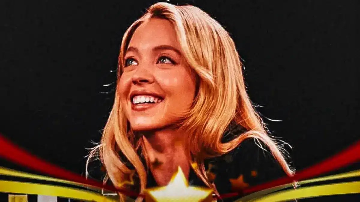 The picture of Sydney Sweeney on social media going viral from her appearance on Hot Ones