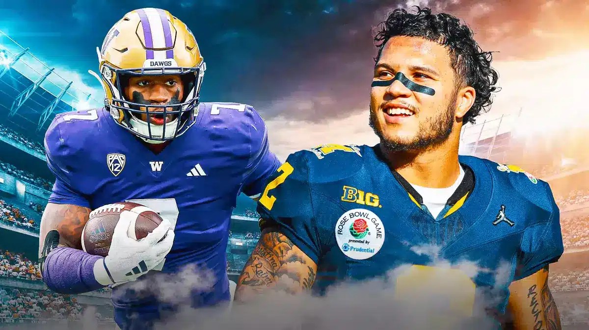 Michigan football vs. Wasington football running backs matchup.