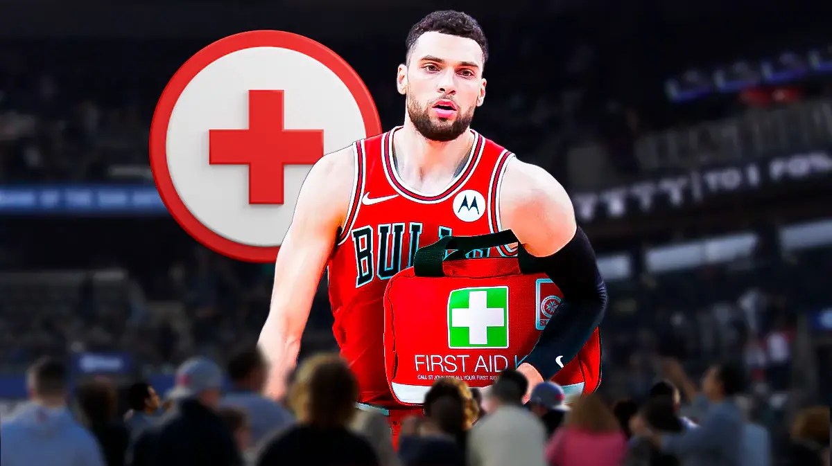 Bulls star Zach LaVine with medical kit