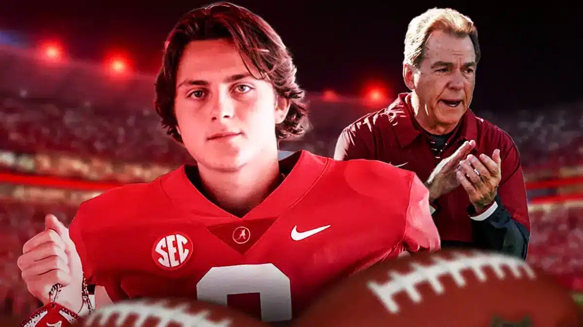 Nick Saban and Alabama transfer portal casualty Julian Sayin